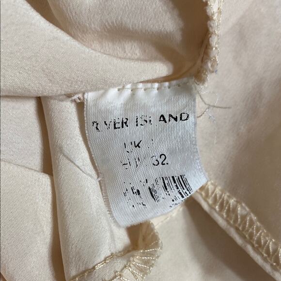 Chelsea Girl | UK River Island Cream Mini Dress 6 w/ 32” Bust & 30” Length - Picture 6 of 7